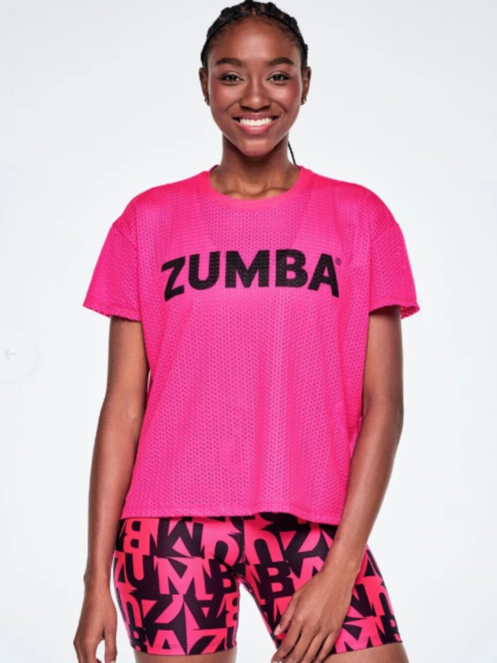 XL Zumba Wear Ultrabright Mesh High Low Top NWT